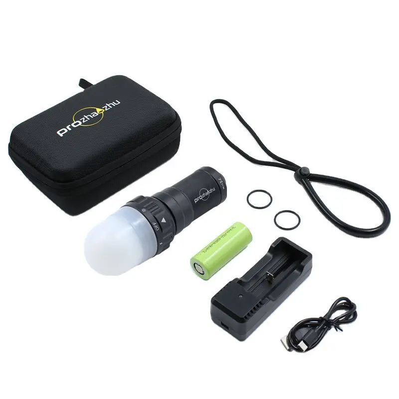 Stroboscopio subacqueo 3000 Lumen IP68 impermeabile 200M luci di segnalazione Diver per Dive Buddy