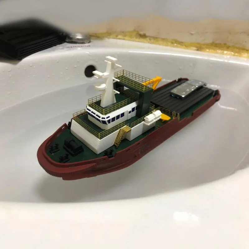 1/200 RC Tugboat Model Ocean Working Ship Assembly Kit fai da te fatto a mano telecomando modello di nave Kit modello multifunzionale