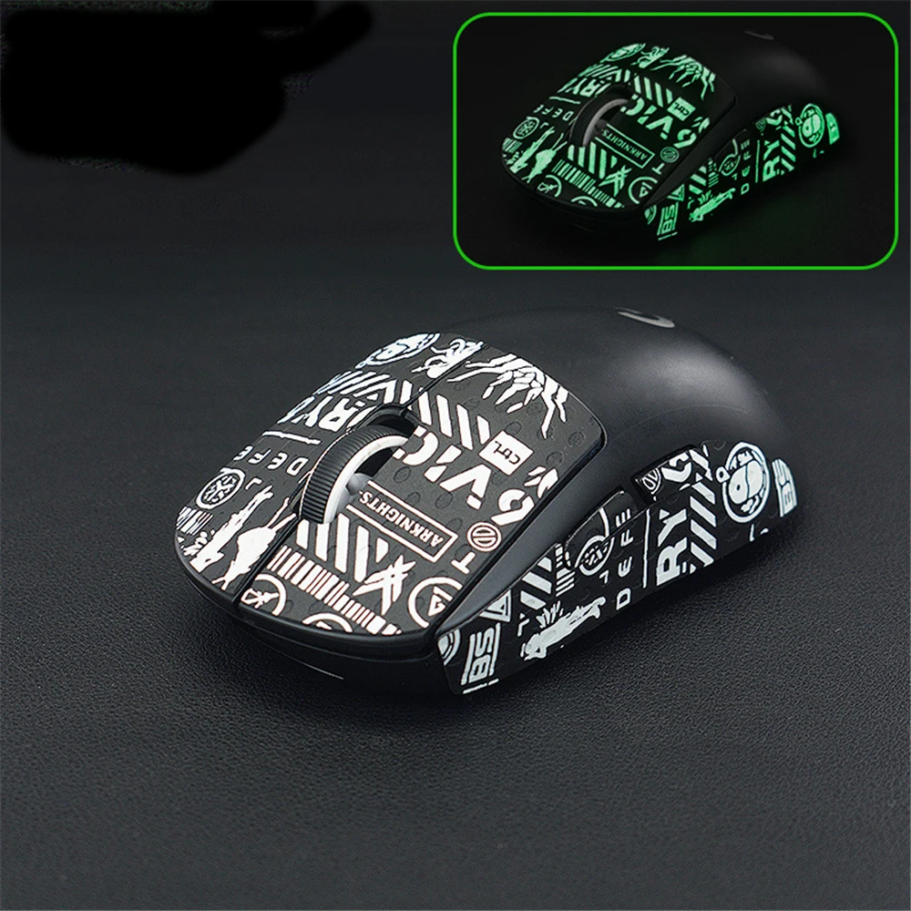 DIY เมาส์เมาส์สเก็ตสติกเกอร์สติกเกอร์เหงื่อ Anti-Slip Grip เทปสำหรับ Logitech G Pro X superlight แผ่น