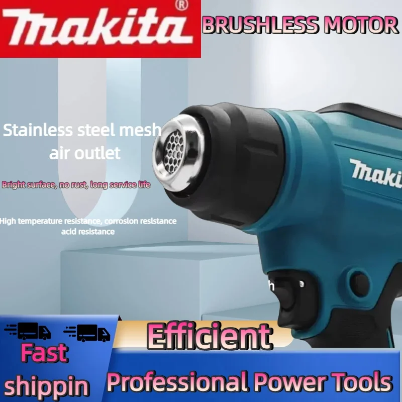 Ich habe mich um ° C Temperaturregelung Heißluftpistole Schnurlose Handheld Heißluftpistole mit LED-Anzeige Löten Thermobläse Neu 18V