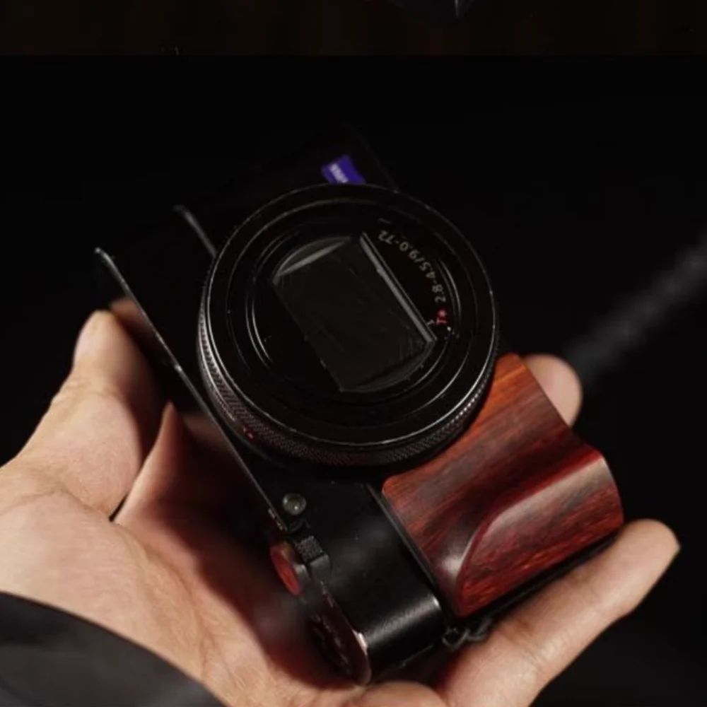 

RX100M7 Lightweight Wooden Handle For Sony RX100M4 M5 M6 M7 Handle Walnut Ebony Padauk Handle Grip Photography Accessories
