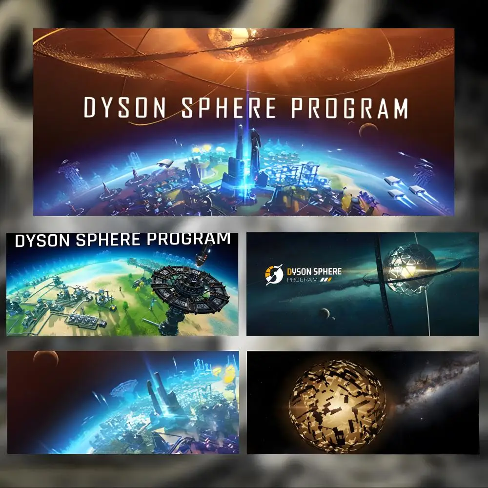 sci fi game D-Dyson Sphere Program Mouse Pad Large Thick Desk Pad Stitched Edges Gaming Mouse Mat for PC