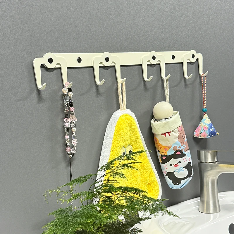 

Luxury lightweight aluminum wood coat hook no drilling wall row bag rack for bedrooms and living rooms
