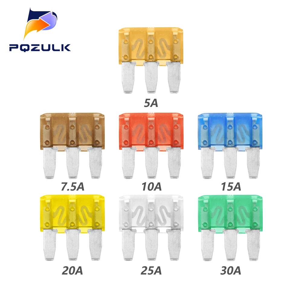 3 Pins High Quality Automotive Car Fuse auto fuse tap For Ford for Focus Mondeo for Dodge for JEEP 5A 7.5A 10A 15A