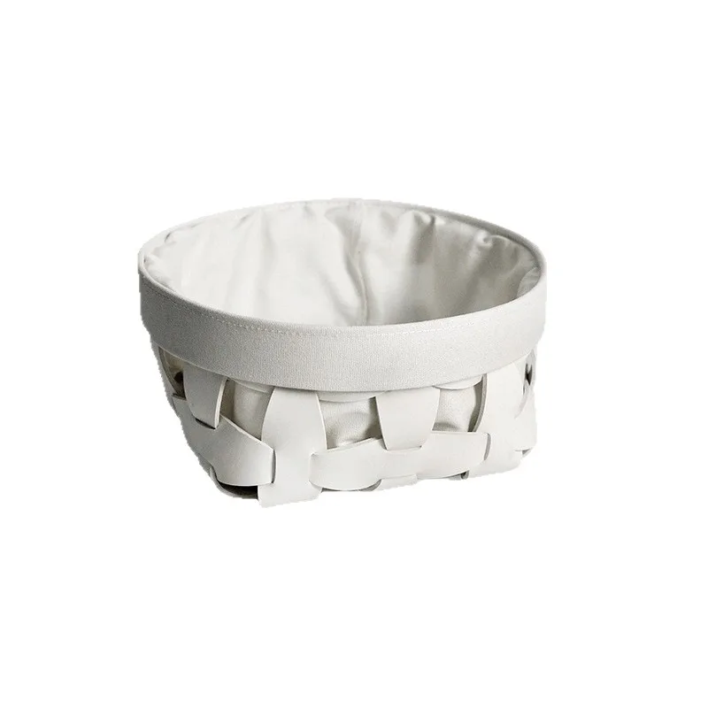 

Leather basket household laundry storage sundries modern dirty laundry basket weaving homestay storage basket weaving