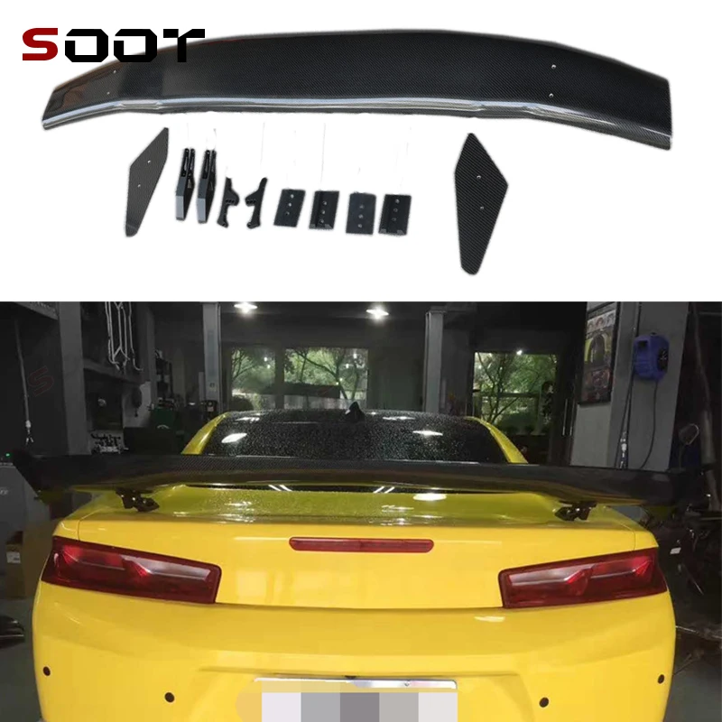 

For Chevrolet Camaro Hornet 2017+ Carbon Fiber Spoiler Rear Wing Rear Hood Spoiler Splitter Auto Auto Parts