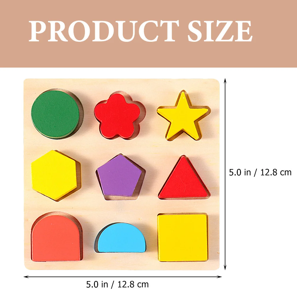 3 قطعة لغز خشبي لوحة المعرفية التعليمية طفل لغز شكل فارز للأطفال المهارات الحركية الدقيقة تعلم الطفل مرحلة ما قبل المدرسة #1