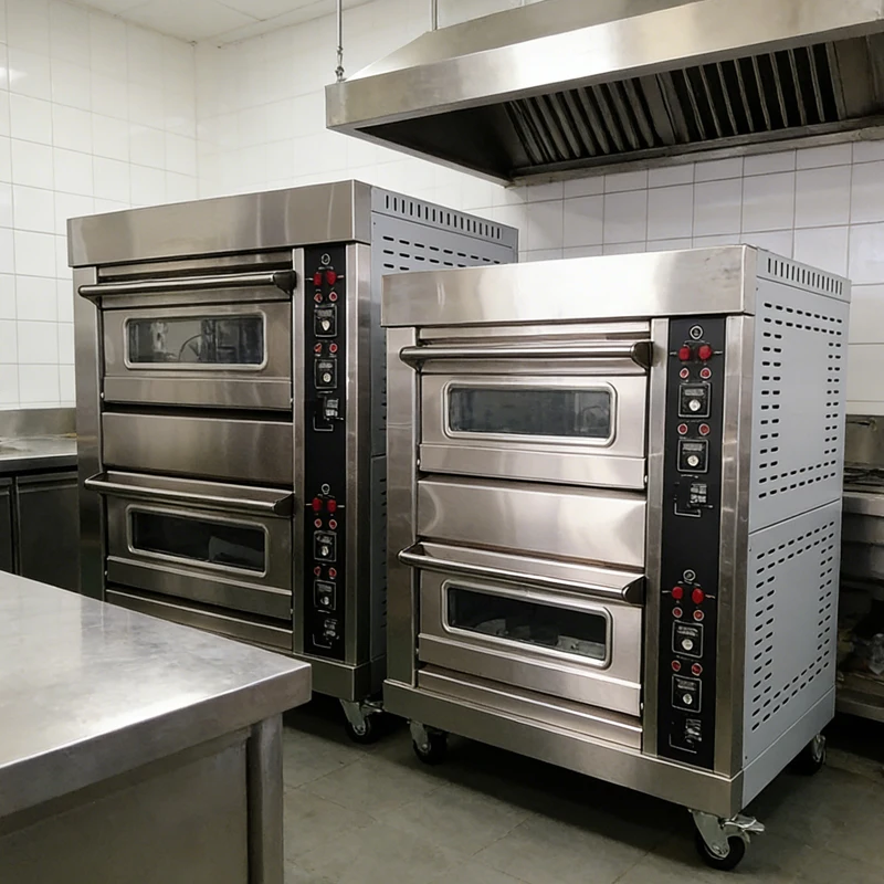 Commercial Bakery Equipment Electric Bread Oven Pizza Oven 3 Deck 6 Trays Oven