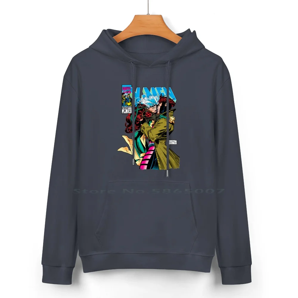 Sudadera con capucha de algodón puro, suéter con capucha de 24 colores, cómics de Halloween, superhéroes mutantes, y Rogue Gambit, 100% algodón