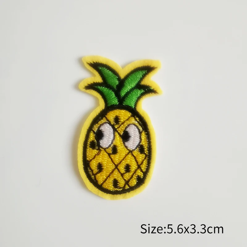 Embroidered Patch Fruit And Vegetable Pineapple Watermelon Molding Embroidery Sewing Ironing Clothing Accessories Cloth Stickers