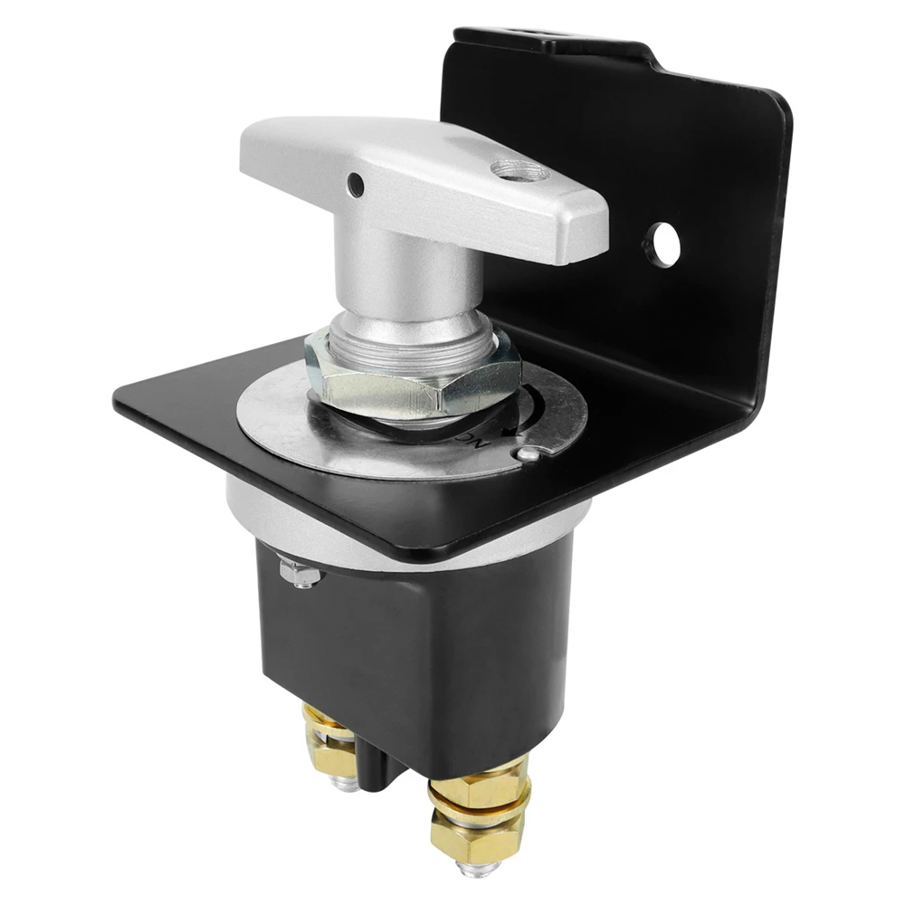 

Marine Waterproof Battery Isolator Disconnect Switch Fixed Handle Kill Switch with Locking Plate for Vehicle RV