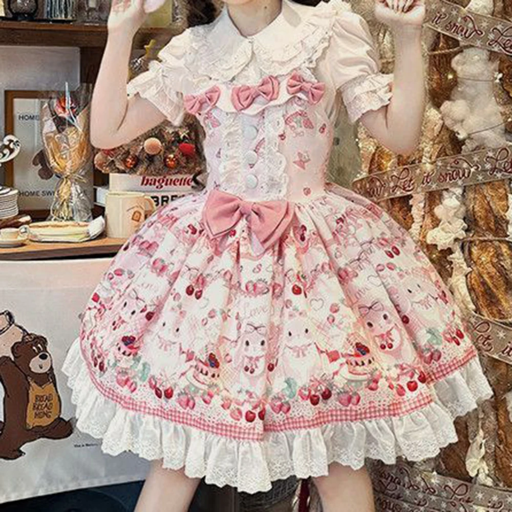 

[Berry Rabbit] Candy Dream Original Lolita Dress Lolita Sweet Versatile jsk Genuine Sweet Wind women clothing