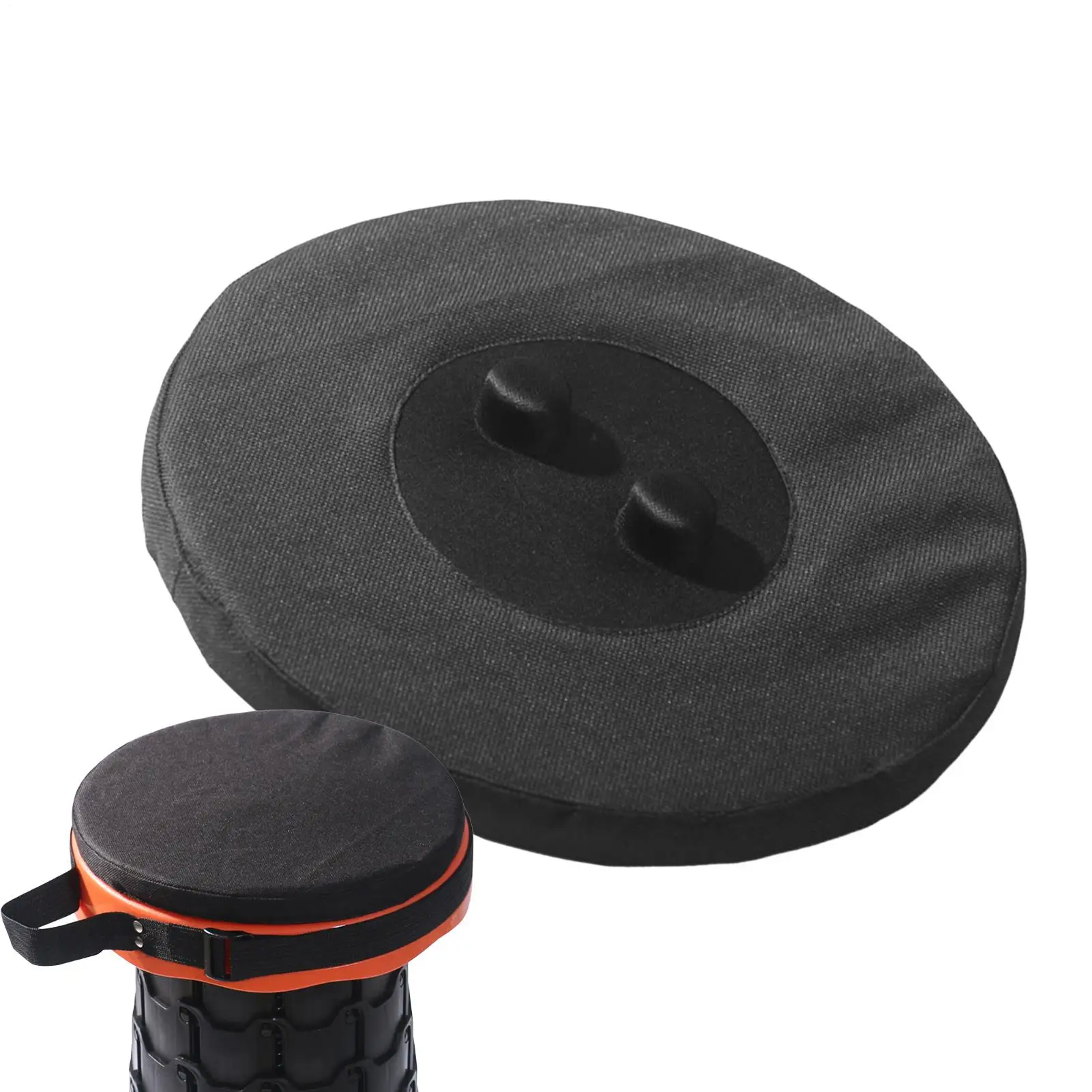 Verdicktes Hockerkissen, Teleskophockerkissen, Stuhlpolster, Oxford-Stoff, Hocker, Sitzkissen, wasserdicht, rundes Kissen, Hockermatte