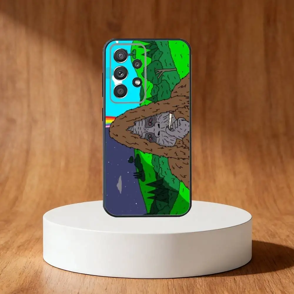 S-Sassy The Sasquatch Phone Case For Samsung S25,S24,S21,S22,S23,S30,Ultra,S20,Plus,Fe,Note,10,9,5G Black Cover