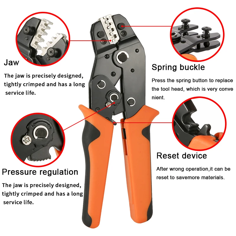 Imagem -03 - Crimp Alicadores e Morre Grupo Terminais de Fio de Crimpagem Ferramentas Sn28b Precisão Crimper Caixa de Armazenamento Requintado