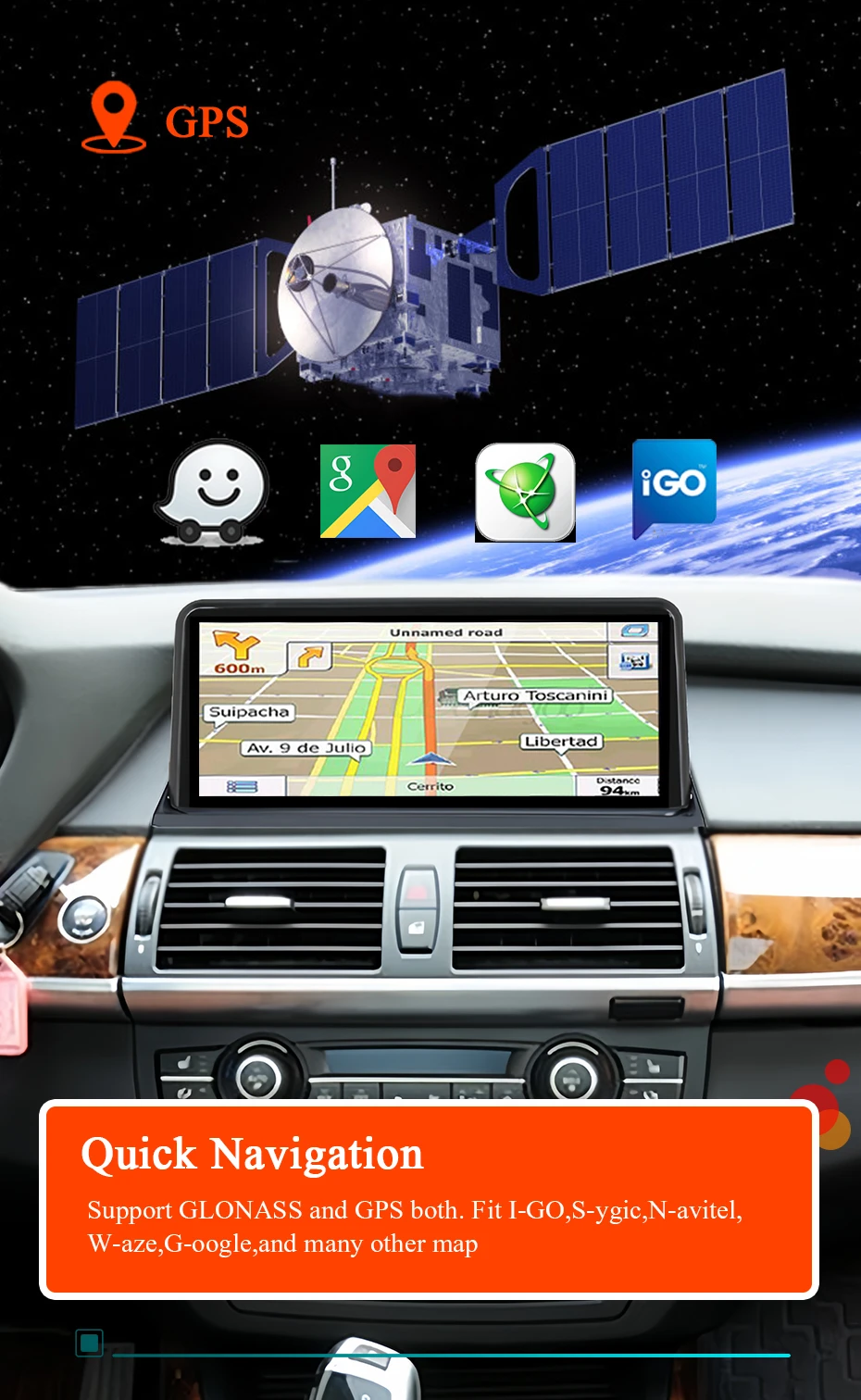 8-Kern Snapdragon Wireless CarPlay Android 15 Auto-Radio-Stereo für BMW X5 E70 X6 E71 2007-2013 Multimedia-Player Bildschirm GPS – Detail 16