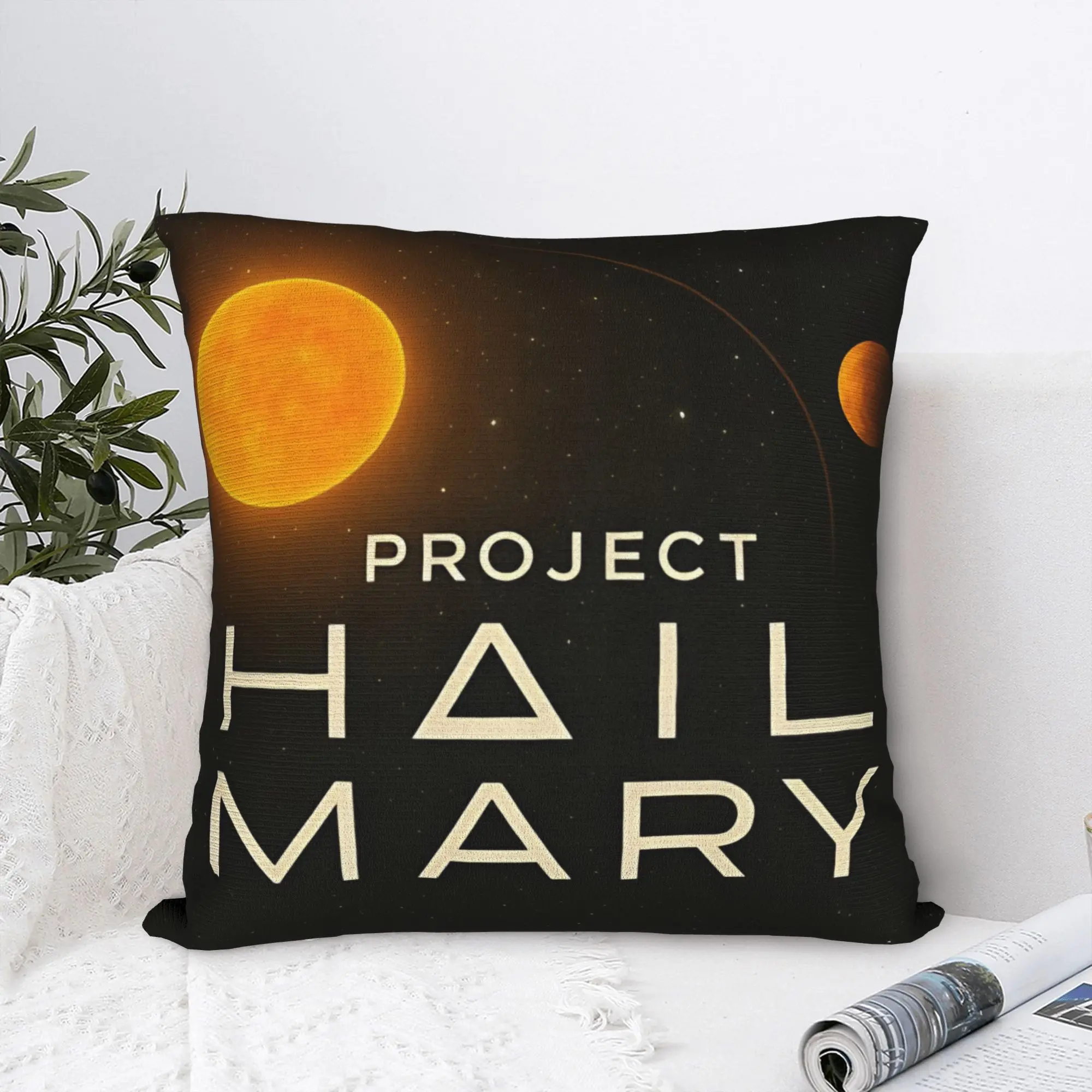 Project Hail Mary Pillow Case  Design Pillow Cover For Sofa Home Decor Kawaii Pillowcases
