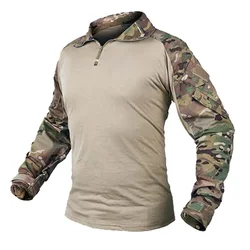 Outdoor G3 Combat T Shirt for Men, Long Sleeve Tactical T-Shirt, Hiking Shirts, Airsoft T Shirts, Wear Resistant