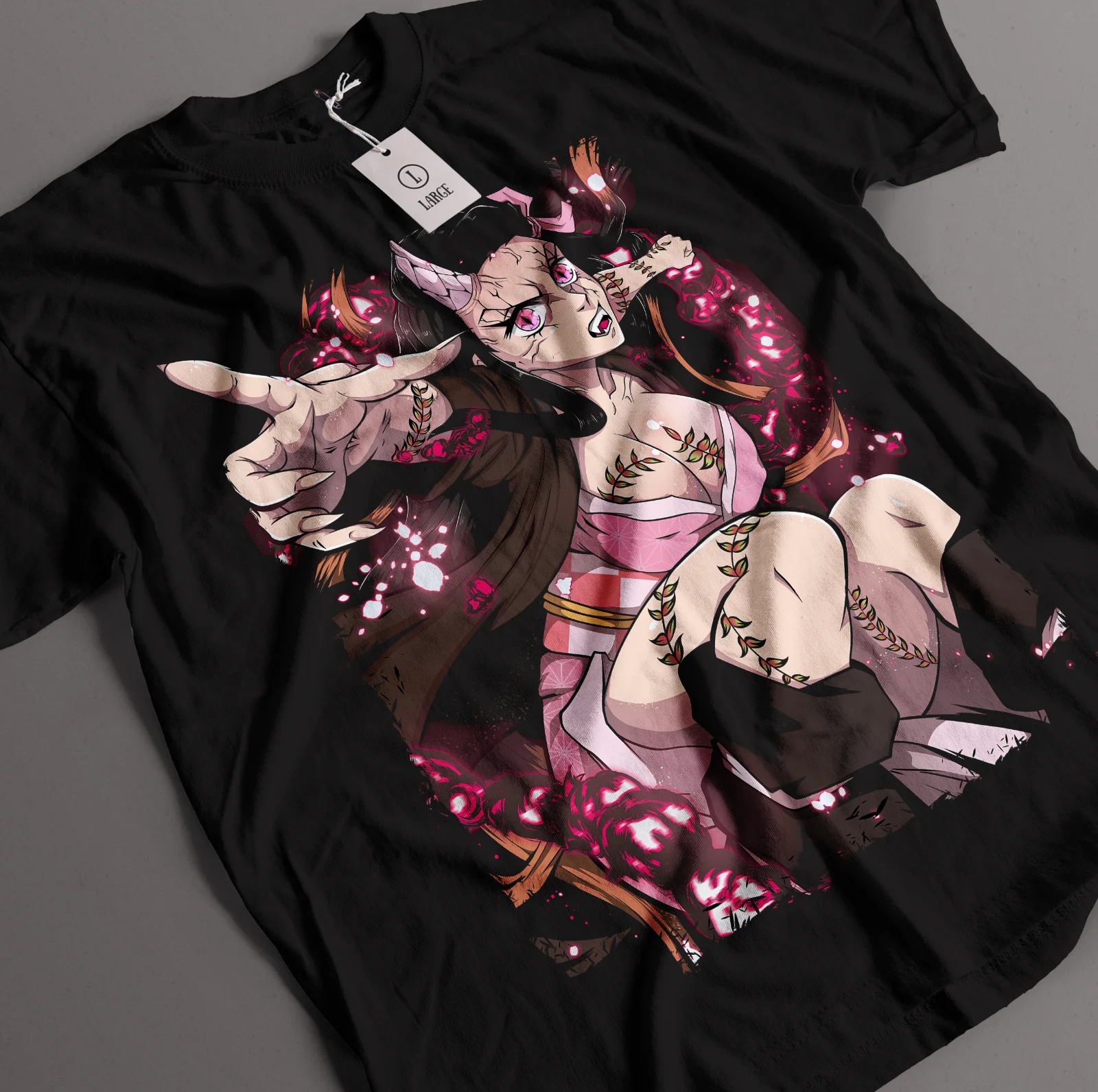 Nezuko Shirt Demon Slayer Tshirt Tanjiro Zenitsu T-Shirt KNY Inosuke Doma Muzan