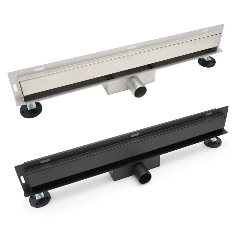 

Modern stainless steel wall drain linear shower floor drain with tile insert grate cover