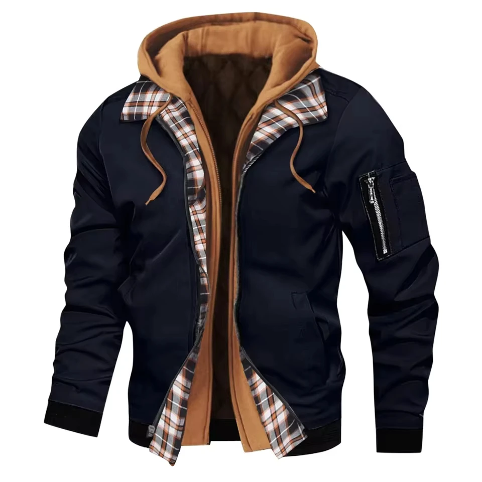 

Men'S Spring Autumn Winter Hoodie Thick Large Size Solid Color Hooded New Men'S Hoodie Street Fashion Sweatshirts