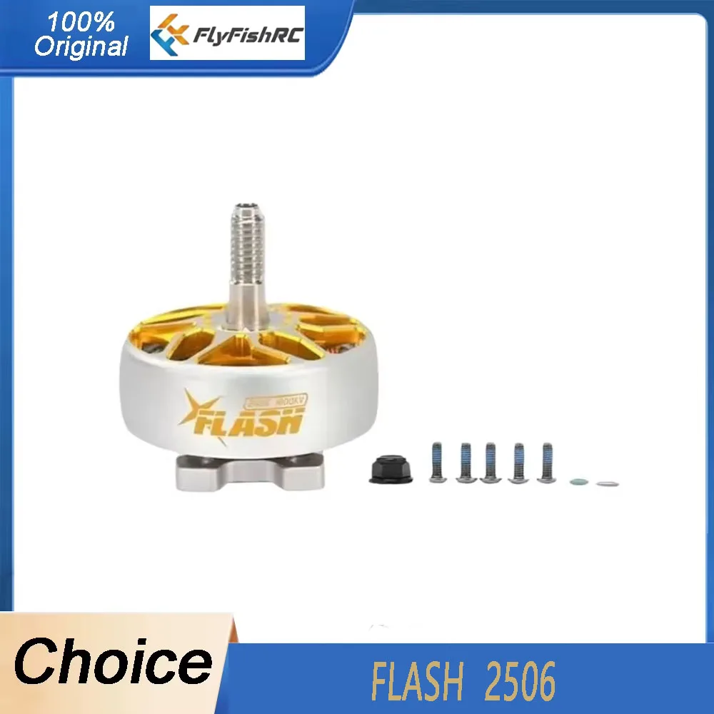 

FlyFishRC Flash 2506 1550KV 1750KV 6S Brushless Motor is Suitable for 6-inch RC FPV Freestyle Racing Drone