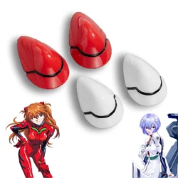 Anime EVA Hair Clips Rei Ayanami Cosplay White Hair Clips Asuka Langley Soryu Roleplay Headdress Halloween Resin Hair Props