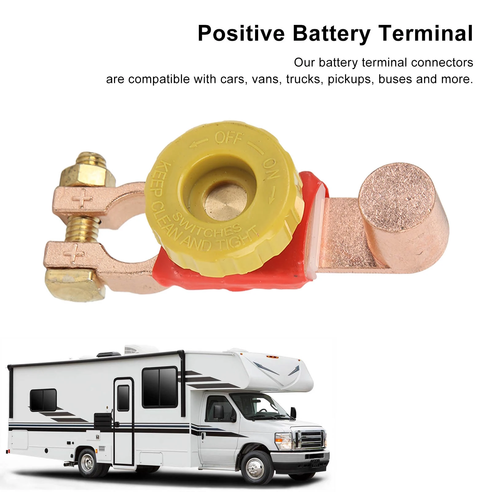 

6 В 12 В 24 В разъединитель аккумулятора отключение питания положительный разъем аккумулятора для автомобиля RV ATV