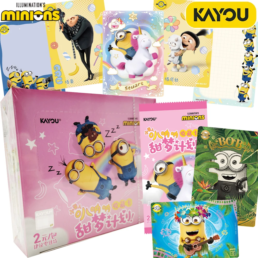 

Official Kayou American High Scoring Comedy Animated Film Minions Surprise Collection Cards Children Hobbies Peripheral Gifts