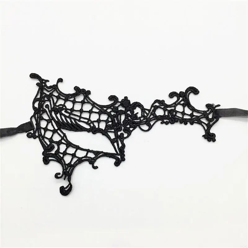 DXAE Halloween Masquerade Mask Lace Eyemask Venetians 마스크 카니발 파티 의상 공 Half Face Mask Blindfold Gifts