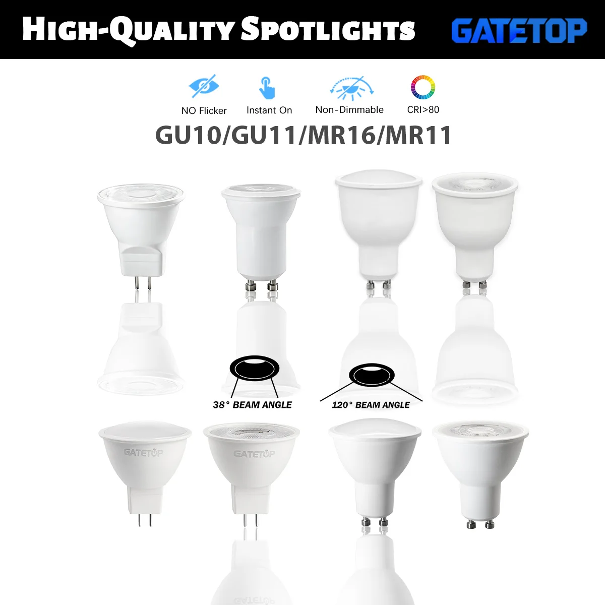 

8Pack GU11 MR11 GU4 LED Spotlight Bulbs AC220V 240V 2835 SMD 3W 9W 12W Warm/Cold/Neutral White GU10 Lamp Replace Halogen Light