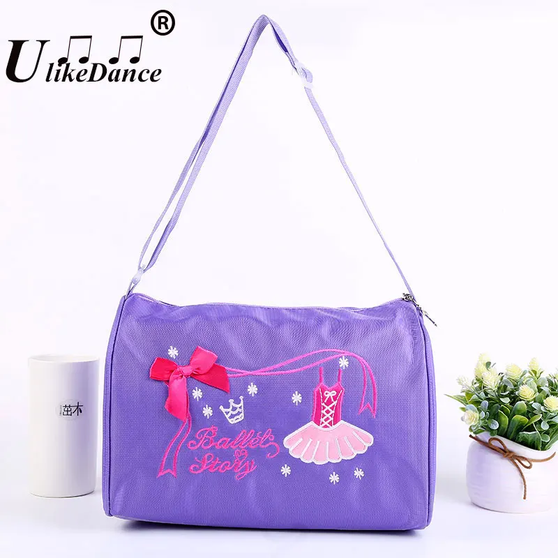 UlikeDance Dance Bag for Girl Dance Ballet Bags For Children Ballet Tutu Ballerina Shoulder Bag Kid Embroidered Dancing Handbags