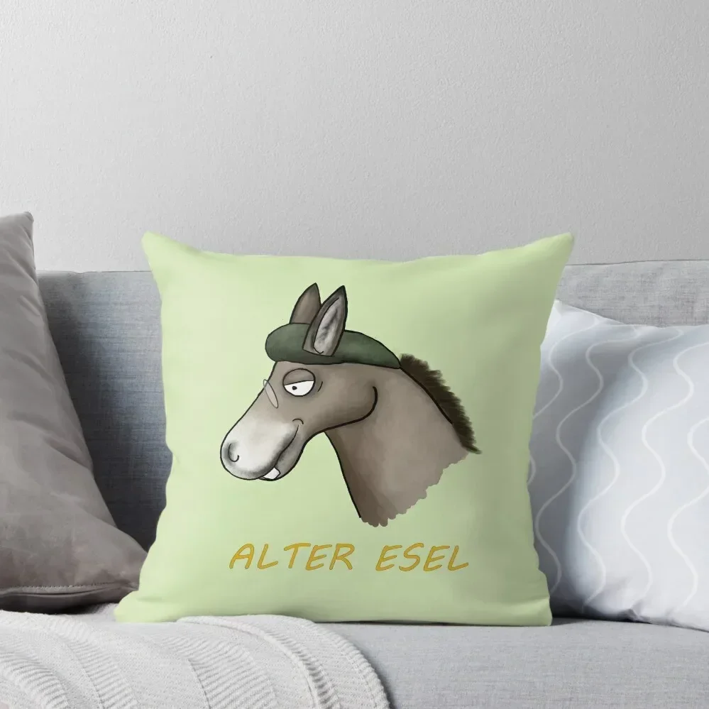Old donkey Throw Pillow Marble Cushion Cover Pillow Cover pillow