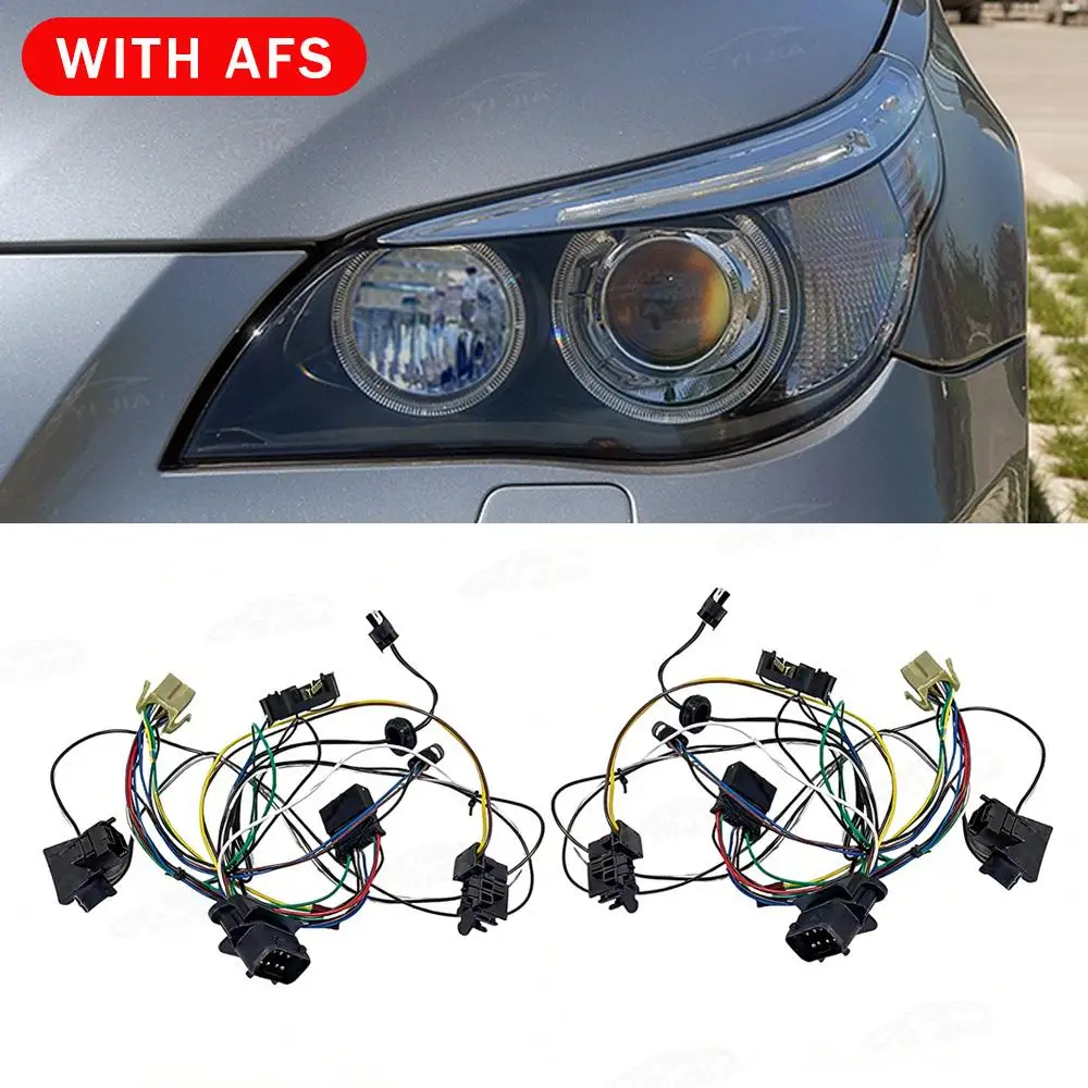 HID Headlight Wring Harness Plug Non AFS And With AFS For BMW 5 Serises E60 E61 2005-2007 Internal Wiring Harness Connector