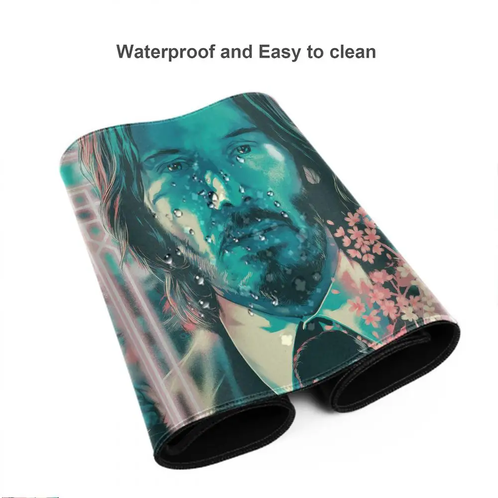 Large Mouse Pad J-John Wick Desk Mat XXL Gaming Accessories Office Gamer Keyboard Desk Mat Non-Slip Laptop rubber Anime Mousepad
