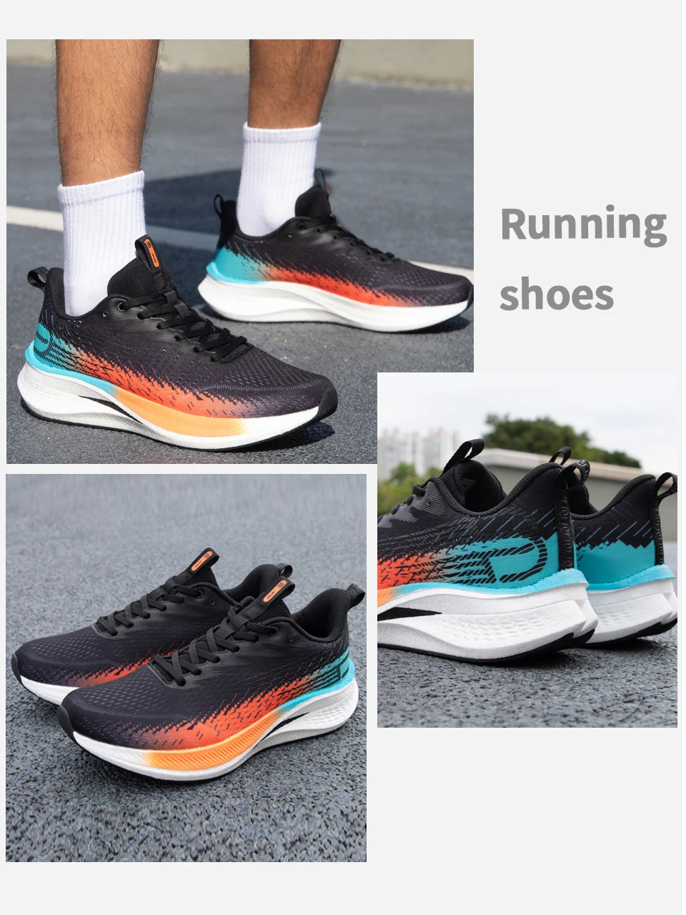 Baasploa Männer Jogging Sport Schuhe Carbon Platte Professionelle Dämpfung Turnschuhe Männlichen Outdoor Atmungsaktive Rutschfeste Laufschuhe – Detail 16