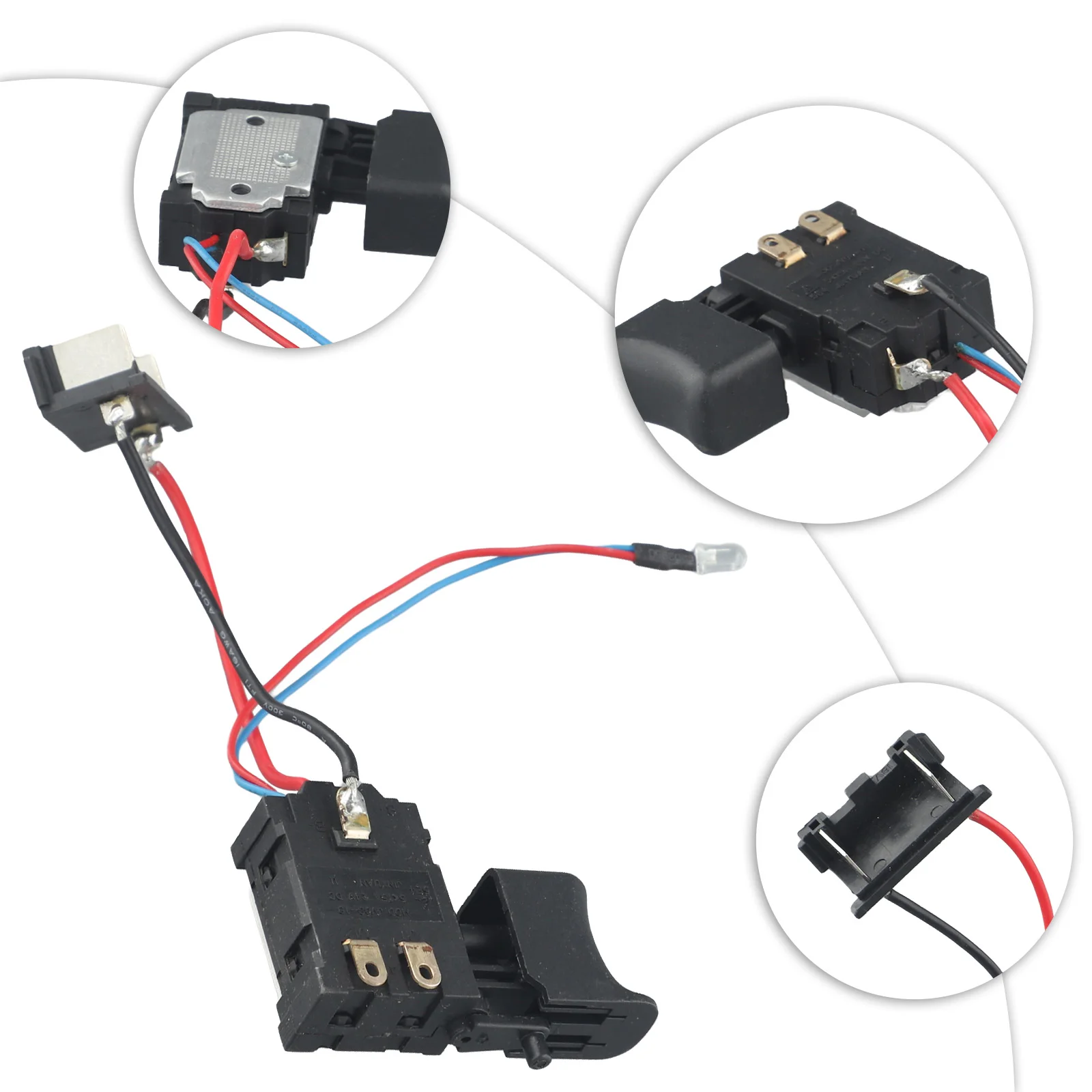 1 Pcs 21V Electric Drill Dustproof Speed Control Button Trigger Switch Cordless Drill Control Trigger Button Switch Old Style