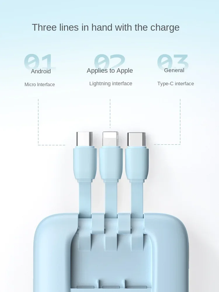 2.5W Power Bank 10000mAh Portable Charger PowerBank Fast Charging External Battery For iPhone16 15 14 Xiaomi poweer bank