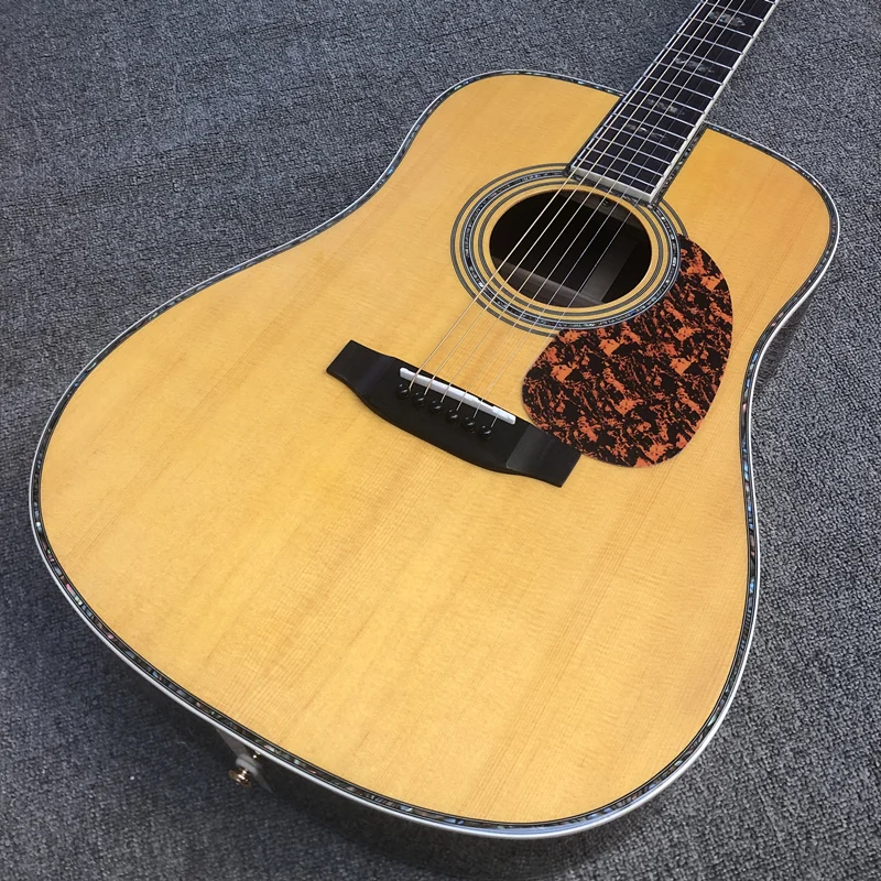 factory custom new solid spruce top acoustic guitar D type 45 model 41