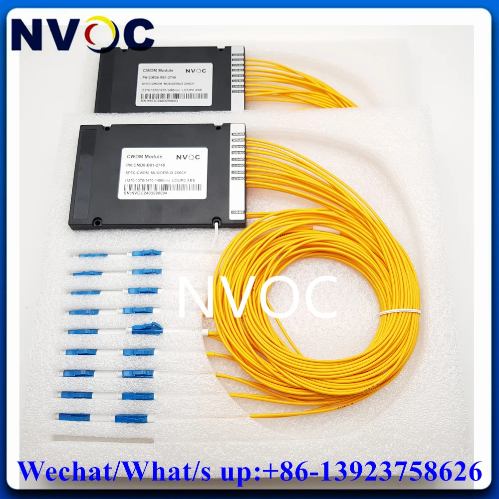 5Ch (1470/1490/1510/1530/1550) SM Dual Fiber 5.0mm/1m/LCUPC Connector MUX/DEMUX CWDM  Module With 12G CWDM 10KM Duplex LC SFP+