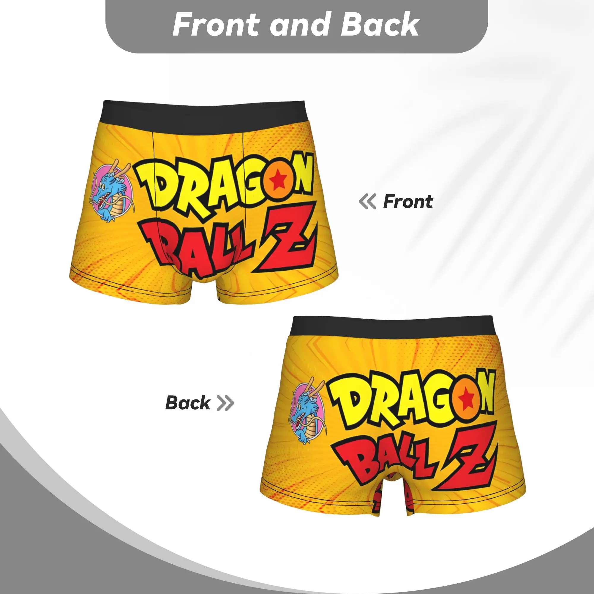 Fashion Dragon Ball manga style Theme Boxers  Custom Underpants Homme Panties Men's Underwear Print Shorts Boxer Briefs view 5