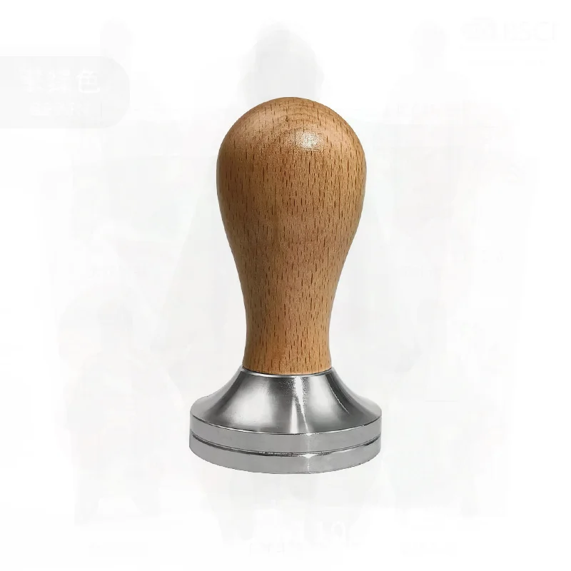 

Red Guibao Coffee Powder Hammer 304 Stainless Steel with Wooden Handle Solid Press for Home Cafe Restaurant Minimalist Style