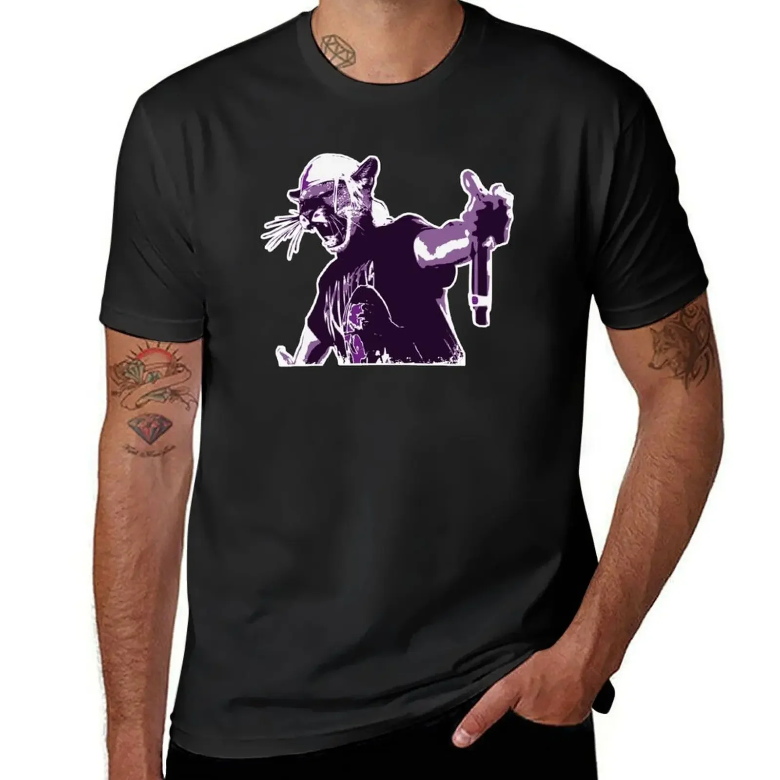 Slump Cat Purp T-Shirt anime t shirts Aesthetic clothing customs design your own tops mens cotton t shirts