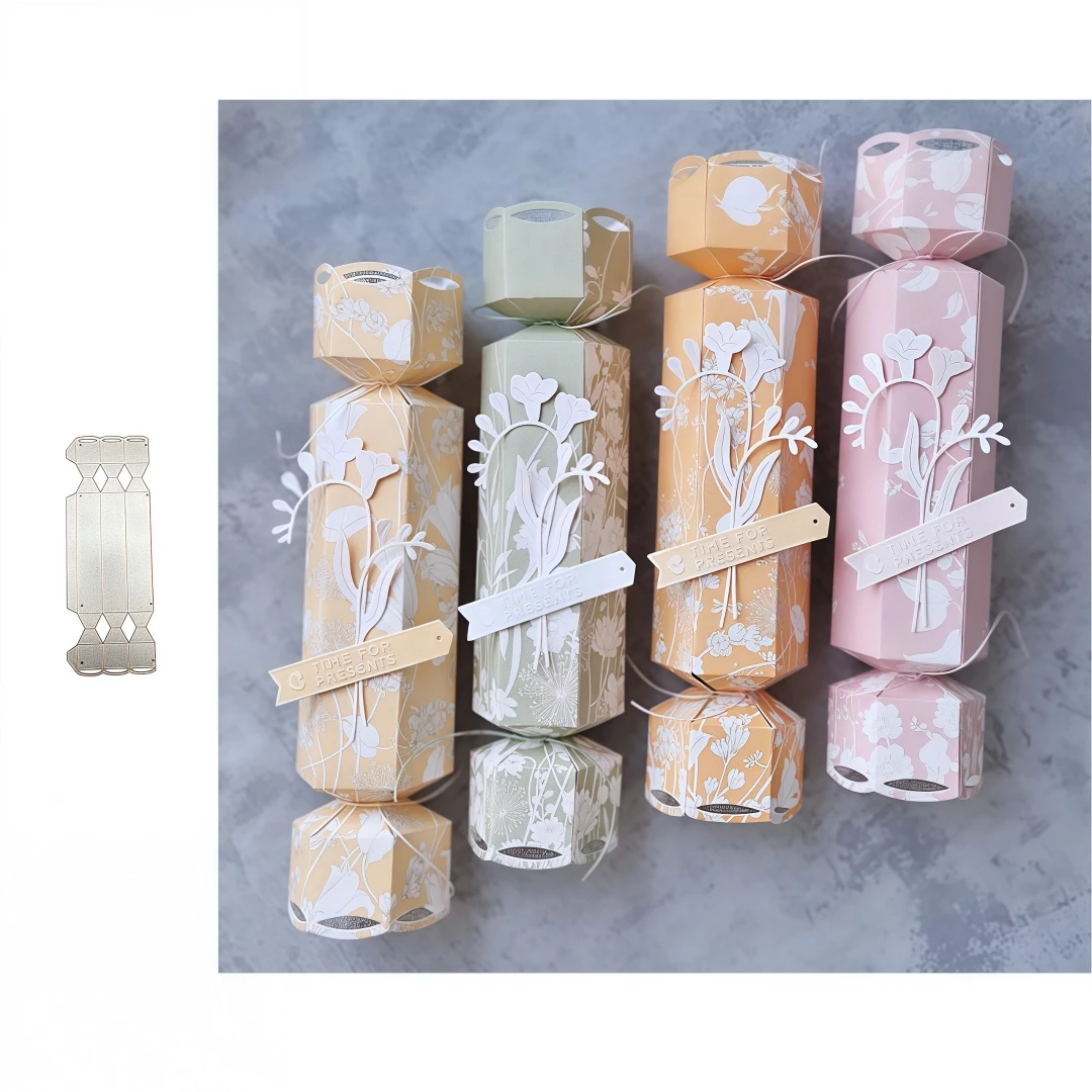 Neue Urlaub Geschenk Box Dekoration Stanzformen für DIY Scrapbook Karte, Der Vorlagen Präge Handwerk Dekoration
