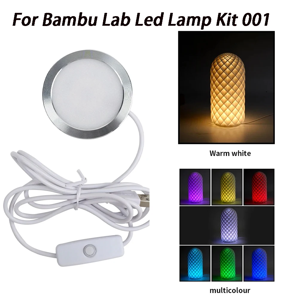 

For Bambu Lab Led Lamp Kit 001 Maker Supply Bambulab Light Kit Led Light Parts Diy Model Without 3d Printing Parts