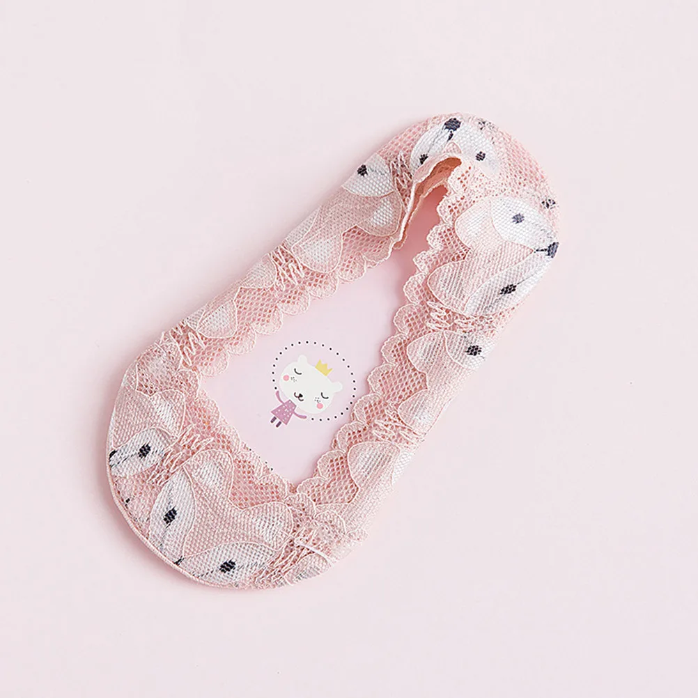 

3Pairs Anti-Skid Invisible Socks Girls Low Cut Ankle Breathable Sweat Absorb Summer Use Invisible Socks