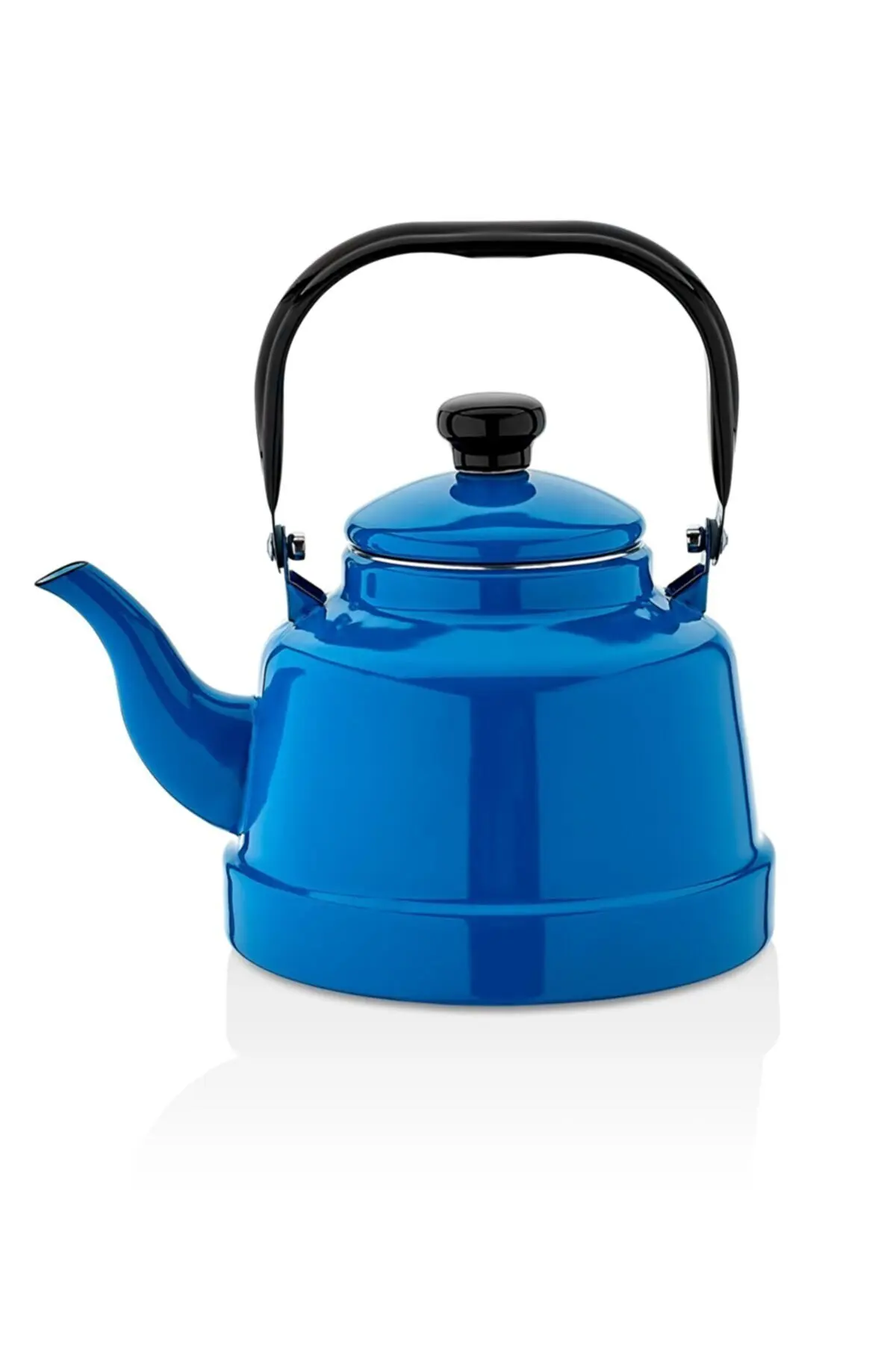 Fireproof 1.1 Liter Enamel Nostalgic Teapot Blue Set 1teapot Turkish Handmade Kettle Coffee Machine