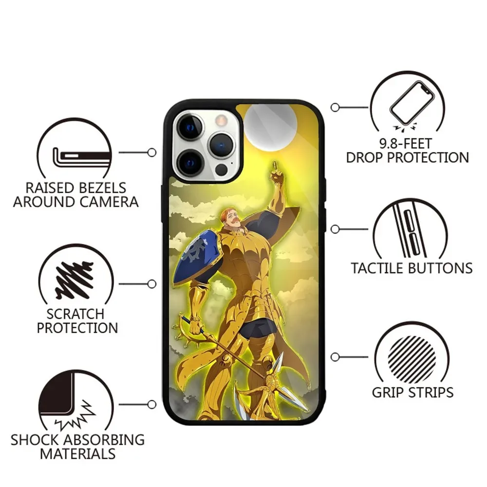 Escanor Seven Deadly Sins  Phone Case For iPhone 15,14,13,12,11,Plus,Pro,Max Mini Magsafe Magnetic Wireless Charging