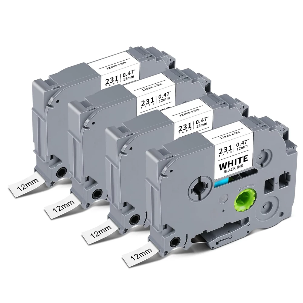 Ламинированная клейкая лента для этикеток TZc-231, кассетная лента для этикетировочной машины Brother, подходит для TZe-231 PT-D210 D220 H110 D410 P710BT H11 107 1880 Ламинированная клейкая лента для этикеток TZc-231, кассетная лента для этикетировочной машины Brother, подходит для TZe-231 PT-D210 D220 H110 D410 P710BT H11 107 1880
