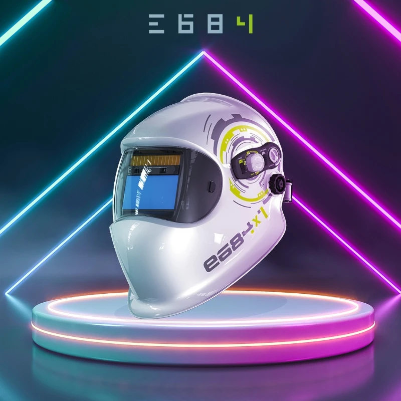 

684 automatic glow change true color welding mask respirator head-mounted